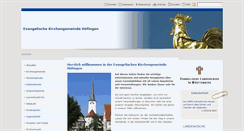 Desktop Screenshot of ev-kirche-hoefingen.de